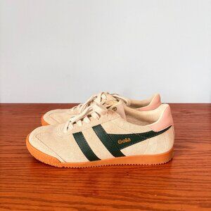 Womens Gola Sneakers Pink Green Cream